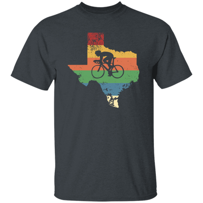 Retro Texas Biker Love Mountain Biking Distressed Unisex T-Shirt