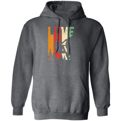 Retro Cool Rock Climbing, Mountain Climbing Tools Pullover Hoodie