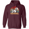 Vintage Squirrel Gift, Retro Squirrel, Best Of Squirrel Retro Style Pullover Hoodie