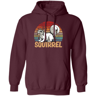 Vintage Squirrel Gift, Retro Squirrel, Best Of Squirrel Retro Style Pullover Hoodie