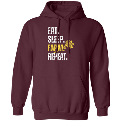 Eat Sleep Farm Repeat, Love Farm, Best Farming Lover, Farmer Gift, Rice Lover Pullover Hoodie