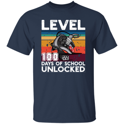 Love To Play Video Game, Level Up, 100 Days At School, Retro School Lover Unisex T-Shirt