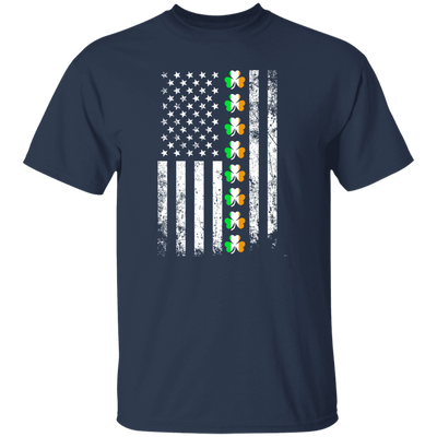 Love Irish Day Patrick Day American Flag Usa Lover Shamrock