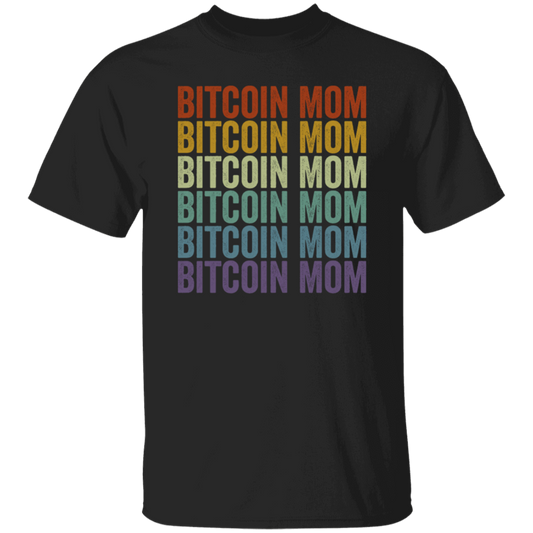 Retro Bitcoin Lover Gift, Bitcoin Vintage Mom Gift, Mommy Love Gift Unisex T-Shirt