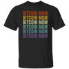 Retro Bitcoin Lover Gift, Bitcoin Vintage Mom Gift, Mommy Love Gift Unisex T-Shirt