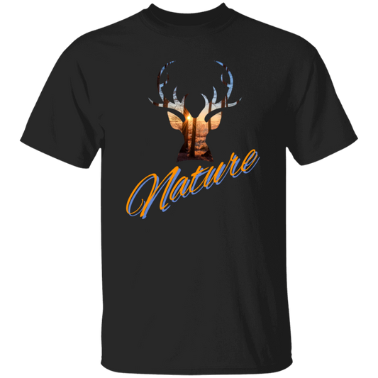 Nature Deer Head Outdoor Forest Sunset Deer Unisex T-Shirt