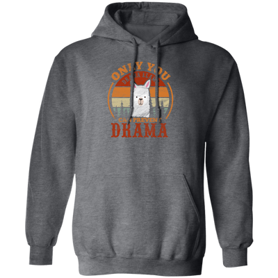 Retro Only You Drama Llama Can Prevent Drama Pullover Hoodie