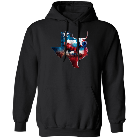 Love Texas, Cow In Texas, Best Of Texas, Best Cow Lover Gift, Texas Cow Pullover Hoodie