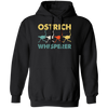 Vintage Ostrich Whisperer Retro, Love Ostrich, Retro Ostrich Pullover Hoodie