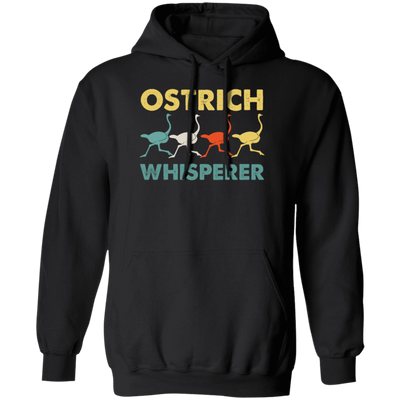 Vintage Ostrich Whisperer Retro, Love Ostrich, Retro Ostrich Pullover Hoodie