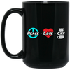 Peace Love Cat Cat Lover Funny Gift, Cat Lover