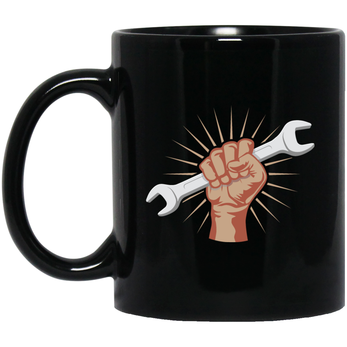 Wrench Power Fist Mechanics Mechanical