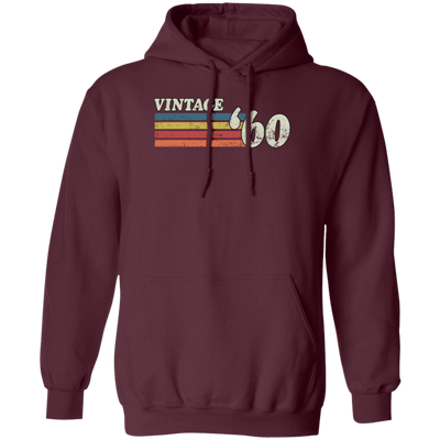 Vintage 1960, Birthday 60th Gift, Retro 60 Birthday Gift Pullover Hoodie