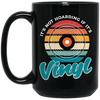 Retro Vinyl Love Gift, It's Not Hoarding If It's Vinyl, Best Vinyl Gift Black Mug