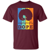 Black Hair Unapologetically Dope Retro Messy Bun Gift