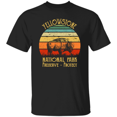 Yellowstone National Park, Preserve Protect Retro, Love Yellowstone Unisex T-Shirt
