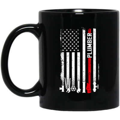 Plumber Gift Lover American Flag My Plumber