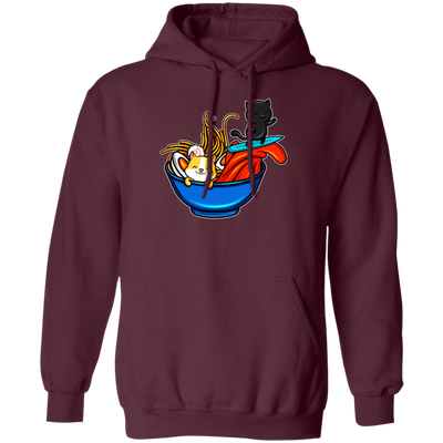 Ramen Cat Hopeless Ramentic Ramen Kawaii Noodle Pullover Hoodie