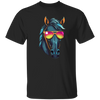 Funny Racing Horse, Horse Wear Sunglasses, Looking Directly At You Unisex T-Shirt