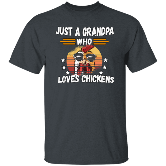 Just A Grandpa Who Loves Chicken Vintage