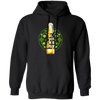 Shamrocks For St Patrick, Stylized Beer Bottles And Shamrock Gift Pullover Hoodie