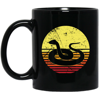 Snake Gift For Boyfriend Peligro Gevaar Danger Nature Black Mug