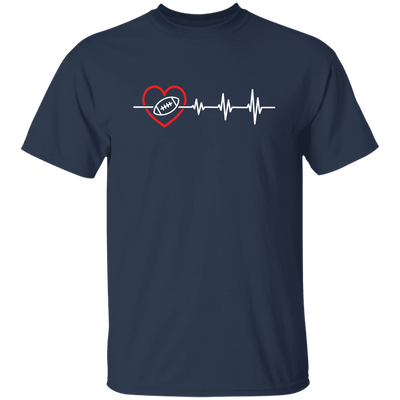 Football Lover, Best American Football, USA Football Heartbeat, Love Sport In Heart Unisex T-Shirt