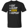 Eat Sleep Cook - Funny Grunge Cooking