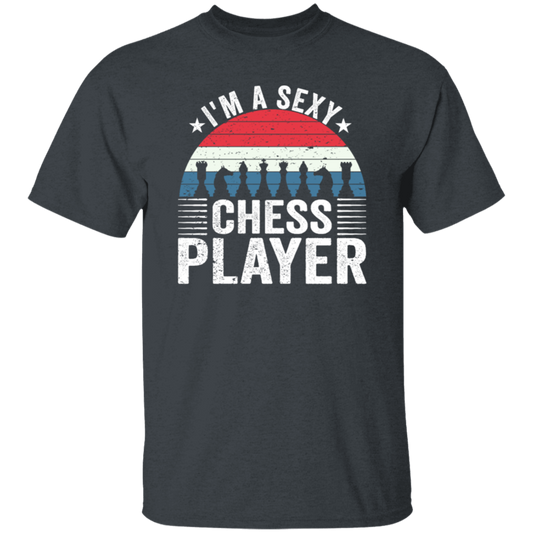 Retro I_m A Sexy Chessplayer Chess Pieces Game