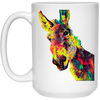 Donkey Colored Design Jackass Mule For Animal Lovers Owners True Friend Colorful White Mug