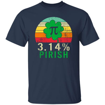 Funny Pi Day Shirt 3.14_ Pirish Vintage Irish