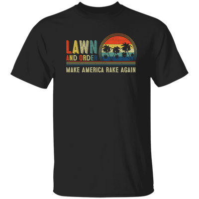 Retrp Lawn and Order Make America Rake Again