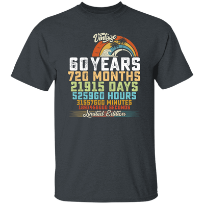 Birthday Gift, 60 Years Birthday Gift, 720 Months Love Gift, Vintage 60th Gift Unisex T-Shirt