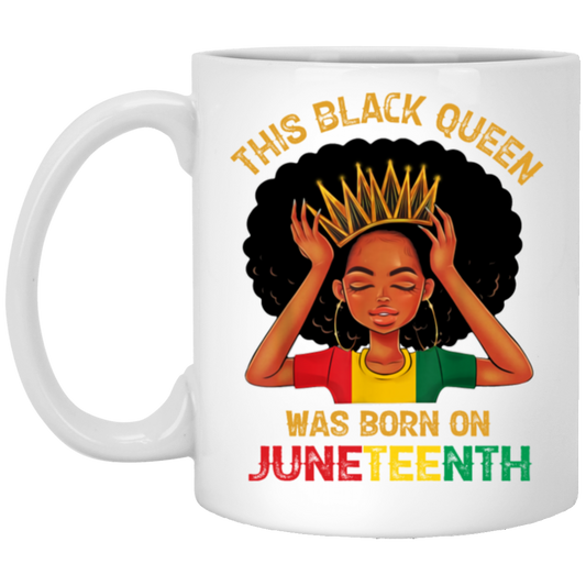 This Black Queen Was Born On Juneteenth Love Black Bun