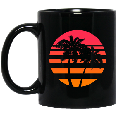 Summer Island Surfer Sea Beach Sun Gift, Palm Trees And Sunset