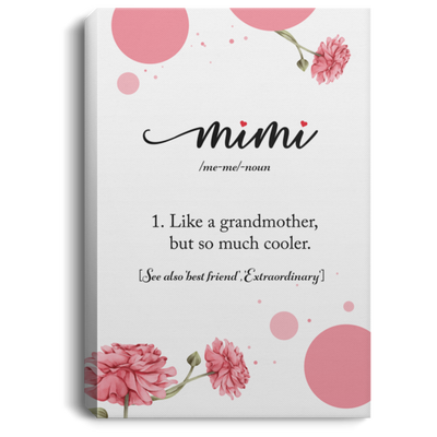 Mimi's Gift, Love Grandma, Best Gift For Mimi, Letter For Mimi CB119 Canvas