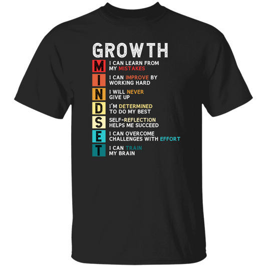 Mindset Gift, Growth Mindset, Retro Mindset Lover, Improve Yourself Unisex T-Shirt