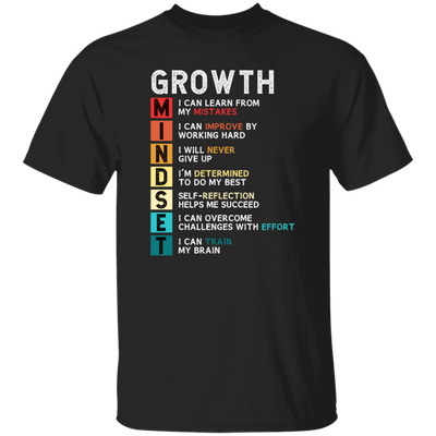 Mindset Gift, Growth Mindset, Retro Mindset Lover, Improve Yourself Unisex T-Shirt