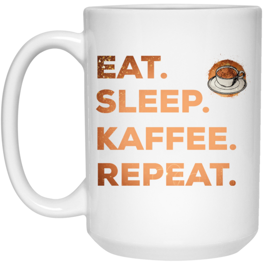 Saying Eat Sleep Coffee Repeat, Caffeine, Great Coffee Cappuccino Gift