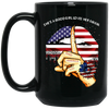 She Is A Good Girl Loves Her Mama American Lips Black Mug