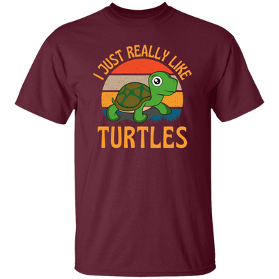 Retro I Just Really Like Turtles, Funny Turtles