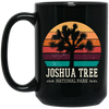 Joshua Park Love, Joshua Tree Retro Style, Love National Park, Best Vintage Black Mug