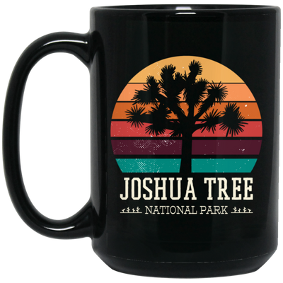 Joshua Park Love, Joshua Tree Retro Style, Love National Park, Best Vintage Black Mug