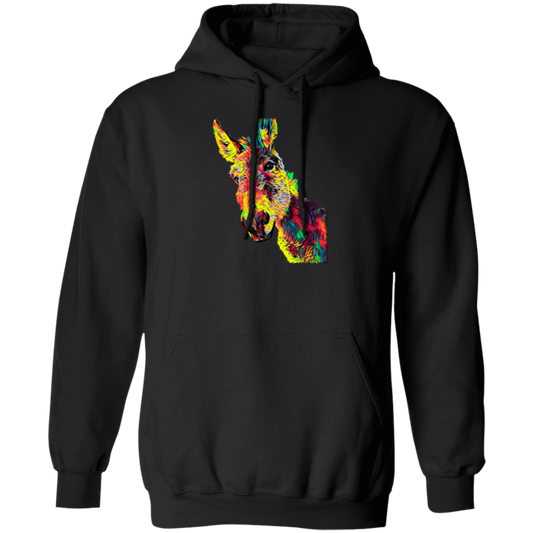 Donkey Colored Design Jackass Mule For Animal Lovers Owners True Friend Colorful Pullover Hoodie