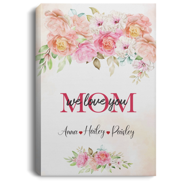 Personalized Gift For Mom, Flower Style Mom's Gift, Mother's Day CB104 Canvas