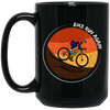 Love To Biking, Best Bike Lover Gift, Retro Biker Love Gift, Ride A Bike Black Mug