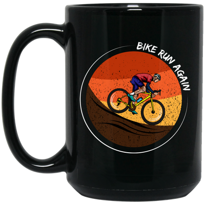 Love To Biking, Best Bike Lover Gift, Retro Biker Love Gift, Ride A Bike Black Mug