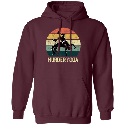 Funny Wrestling Brazilian Jiu-jitsu Murder Yoga Martial Arts Vintage Sportsmen Pullover Hoodie