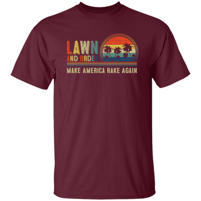 Retrp Lawn and Order Make America Rake Again