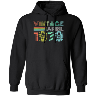 Birthday Gift Vintage April 1979 Forty Years Pullover Hoodie